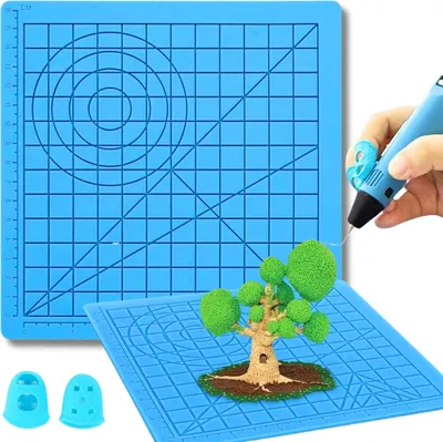 Produktbild von 3D tlačiareň Pen Mat Kresliaca doska s multi-tvarovanou základnou šablónou Umelecké potreby Nástroj 3D pero Príslušenstvo Darček pre deti Dospelí
