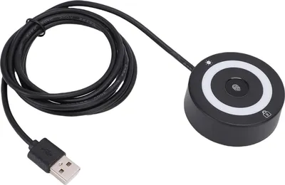 Image de Lecteur d'empreintes digitales USB pour Windows 10 11 Scanner PC Dongle 360 degrés Touch Fast Matching Ordinateur portable avec reconnaissance biométrique