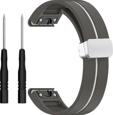 Produktbild von INF Pasek zegarka 22 mm do Samsung Gear S3, Garmin Venu 3 Szary