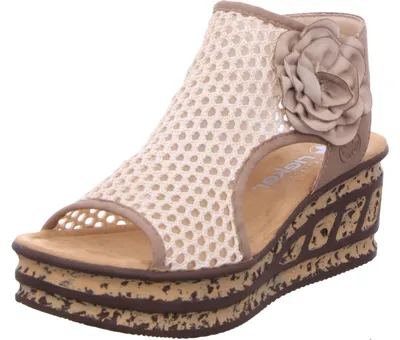 Produktbild von Rieker Keilsandalette Beige in Gr. 42