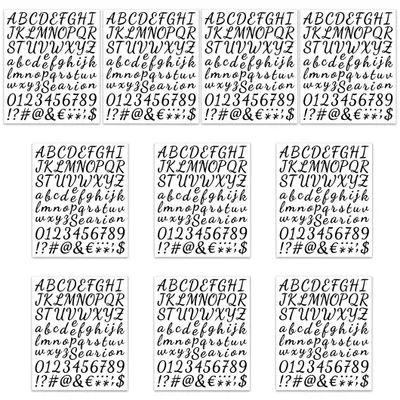 Produktbild von Solidchoice – Set mit 10 selbstklebenden Buchstabenstickern für kreative Projekte
