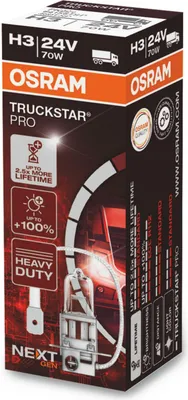Obrázek produktu pro Osram Truckstar Pro Next H3 3200K 70W 24V Dětská Krabice 1 Ks
