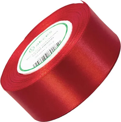 Zdjęcie produktu dla Wstążka satynowa czerwona 38mm - 32mb