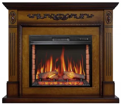 Zdjęcie produktu dla Casa Padrino Barock LED kominek elektryczny Braun 128 x 38 x wys. 110,5 cm