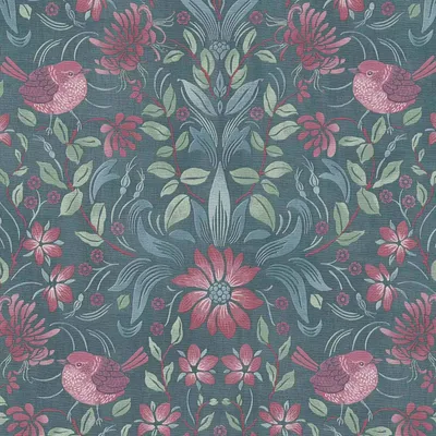 Produktbild von A.S. Creation | Maison Charme | 390754 | Vliestapete | Blumenoptik | 10.05 x 0.53 m | Dunkelgrün | Wohnzimmer | Flur | Büro | Küche | Wohnräume