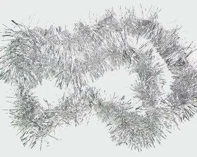 Produktbild von Girlande silber XL Folienstreifen 200x10cm