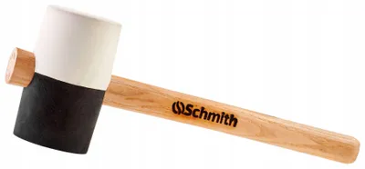 Produktbild von Schmith Gummihammer 910 g mit Holz-Stiel Profi Handwerkzeug Bau Werkstatt Industrie