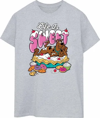 Immagine prodotto di Scooby Doo - Maglietta "Life Is Sweet" da uomo BI1449 (XXL) (Grigio)