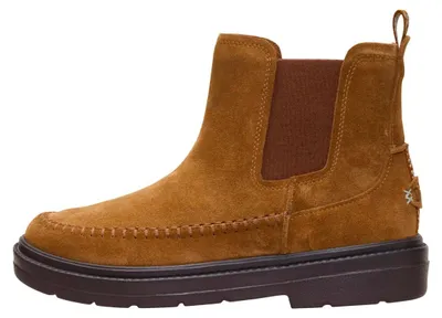 Produktbild von Hey Dude Damen Schuhe, Stiefeletten. Hey Dude 45880 Sienna Chelsea-Stiefel, Wildleder, Farbe: Cognac (braun)