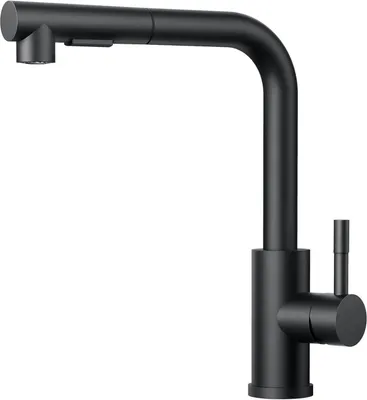 Produktbild von FORIOUS Wasserhahn Küche Hochdruck mit Brause Ausziehbar 360° Schwenkbar Matt-schwarz