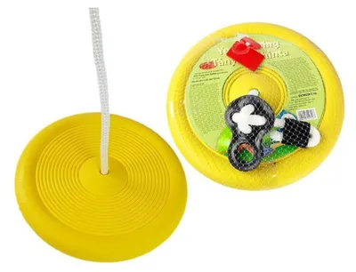 Immagine prodotto di Altalena da giardino per bambini con piatto rotondo 423 giallo
