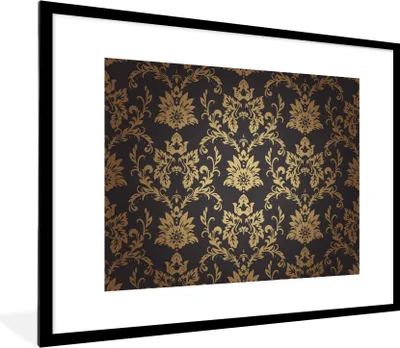 Produktbild von MuchoWow® Gerahmtes Poster Blumen - Licht - Vintage 80x60 cm - Poster mit Schwarzem Bilderrahmen Wandposter Rahmen Foto Bilder - Schlafzimmer-Dekorationen - Fotoposter