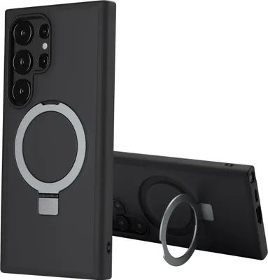 Produktbild von Accezz Ring Stand Backcover mit MagSafe Samsung Galaxy S24 Ultra - Schwarz