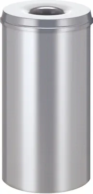 Immagine prodotto di V-Part - Feuerlöschender Papierkorb 50 Liter - Steel   - Silber