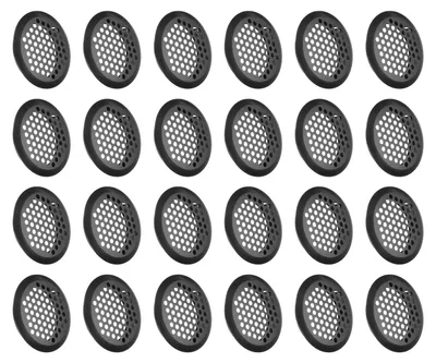 Produktbild von Set mit 24 Lüftungsöffnungen – Runde, 50 mm, Edelstahl, für Badezimmer und Küche