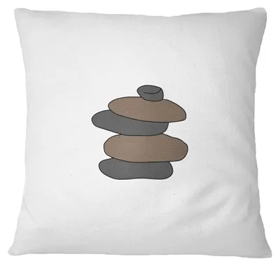 Dekokissenbezug 45x45 cm, Weiß, Polyester, Reißverschluss