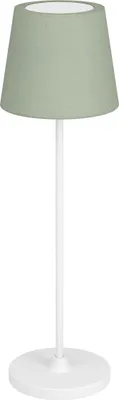 Produktbild von EGLO LED Akku Tischleuchte Leonero, Tischlampe kabellos, grün-weiße Nachttischlampe, touch dimmbar, USB aufladbar, warmweiß-neutralweiß