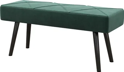 Produktbild von Sitzbank Polsterbank Bettbank, Samtoptik, 100 x 36 x 45 cm, Grün