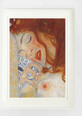 Produktbild von Gustav Klimt Gerahmtes Bild Mit Edlem Passepartout | Wand-Bilder | Im Bilderrahmen - DanaÃ«, 1907, Detail (40 x 30 cm)