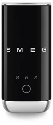 Zdjęcie produktu dla Smeg MFF02BLEU, Automatyczny spieniacz/podgrzewacz do mleka, Czarny, Ceramika, 120 ml, 180 ml, Plastik