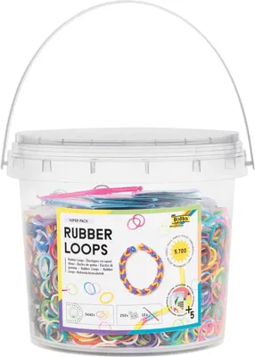 Zdjęcie produktu dla folia 33029 folia Rubber Loops Super Pack, 5700 elementów, w wiadrze