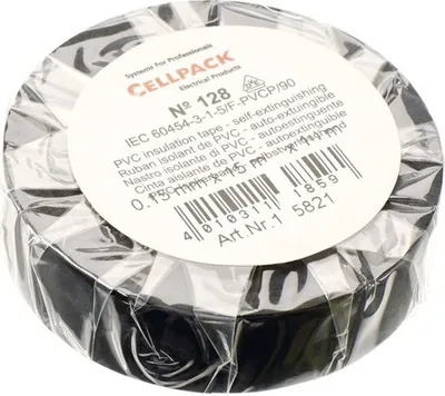 Produktbild von Cellpack PVC Isolierband B15mm L10 m schwarz