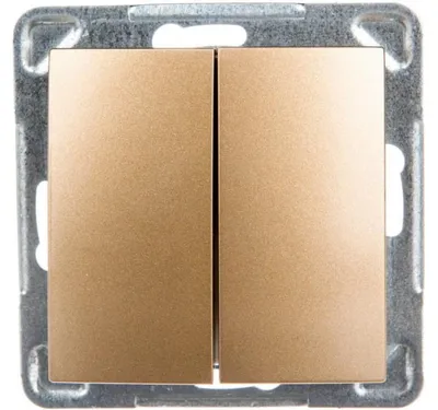 Zdjęcie produktu dla Ospel ŁP-10Y/m/28, Złoto, IP20, 250 V, 16 A, 71 mm, 40 mm