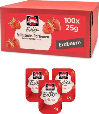 Produktbild von Schwartau Konfitüre Extra 3006124 Erdbeer 25g 100St