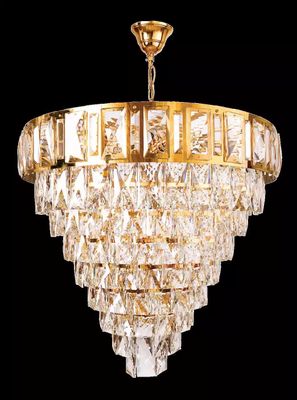 Żyrandol sufitowy luksusowa złota lampa sufitowa żyrandol kryształ 80x90cm