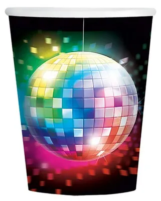 Productafbeelding van Disco Fever 70's Bekers Karton 250ml 8 stuks