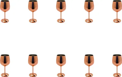 Produktbild von AcMax 10 Stück Trinkkelch Becher Kupferbecher Cocktail Tasse