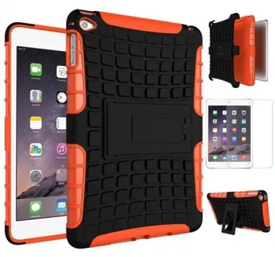 Produktbild von Für Apple iPad Mini 5 7.9 2019 Hybrid Outdoor Orange Tasche Etuis + 0.3 H9 Glas