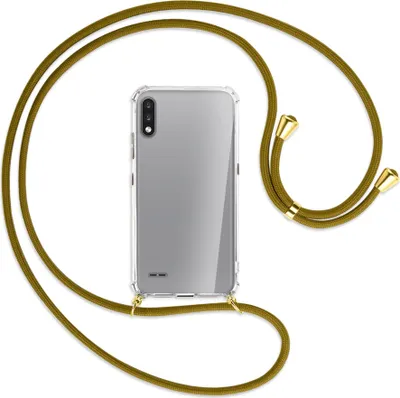 Produktbild von Handykette Backcover-Schutzhülle mit Band (Metall goldfarben) für LG K22 LMK200 - khaki