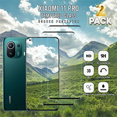 Zdjęcie produktu dla 2-pak Xiaomi 11 Pro - szkło hartowane 9H - wysokiej jakości osłona ekranu 3D