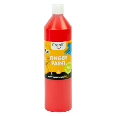 Produktbild von Creall Fingerfarbe Naturschutz -rot, 750 ml