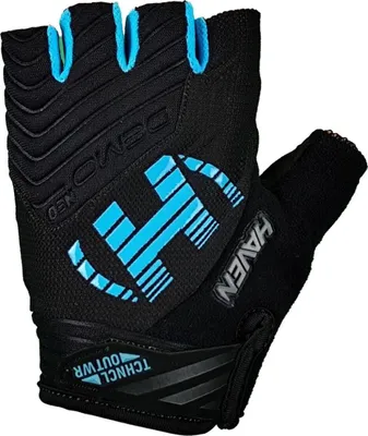 Obrázek produktu pro Cyklistické rukavice HAVEN bez prstů - DEMO NEO SHORT - Black/Blue XL