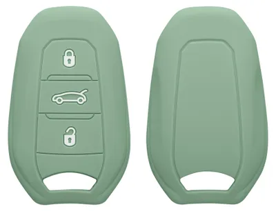 Produktbild von kwmobile Schlüsselhülle für Peugeot Citroen 3-Tasten Smartkey Autoschlüssel (nur Keyless Go) Hülle - Autoschlüssel Schlüssel Hülle aus Silikon -