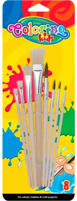 Immagine prodotto di Pennelli Colorino per la scuola 8 pezzi