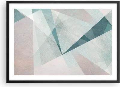 Produktbild von Gerahmtes Poster - Schwarzer Rahmen - Abstraktion modern - 70x50 cm - Wand Bild - Wanddeko - Wandbilder - Kunstposter - Wandposter - Bilderrahmen - Bilder - Kunstdruck - Wandbild - P2BAA70x50-3947