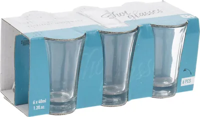 Produktbild von Excellent Houseware Schnapsglaser - 6x - transparent - Glas