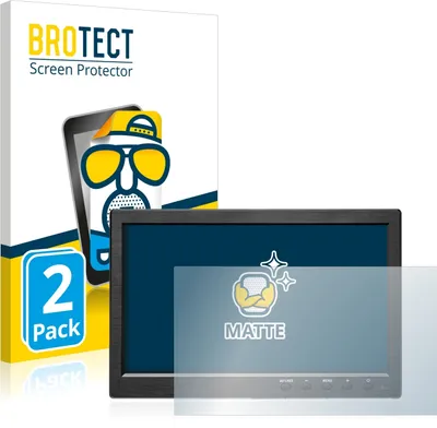 Produktbild von 2x BROTECT Schutzfolie für Podofo HD Monitor 10.1" Displayschutz Displayschutzfolie Folie Matt Entspiegelungsfolie
