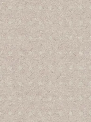 Produktbild von Mustertapete Linien & Rauten im Vintage Textil Look – Beige, Rot