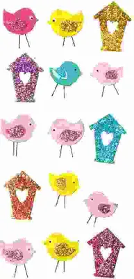 Produktbild von Sticker Glitter Birdies 4014970435966