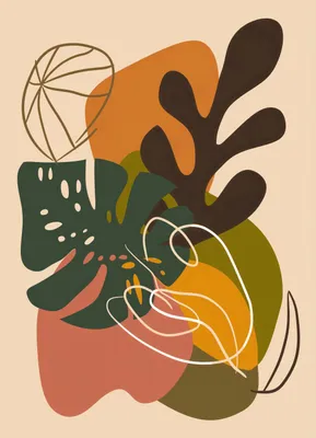 Produktbild von Plakat 13x18cm Waldkomposition