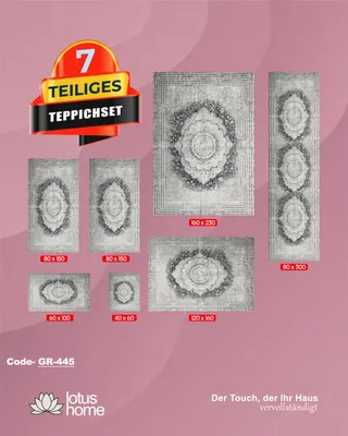 Produktbild von 7-teiliges Teppich-Set GR-445.