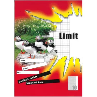 Produktbild von Schulheft - DIN A5 - Lineatur 10 - kariert mit Rand - 16 Blatt