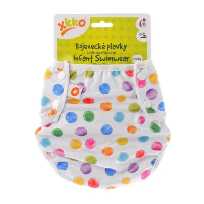 Produktbild von Baby-Badeslip XKKO One Size - Watercolour Polka Dots
