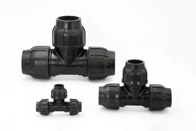 Produktbild von Gebo PE Verschraubung T-Stück 25 x 25 x 25 mm Abzweig Klemmfitting
