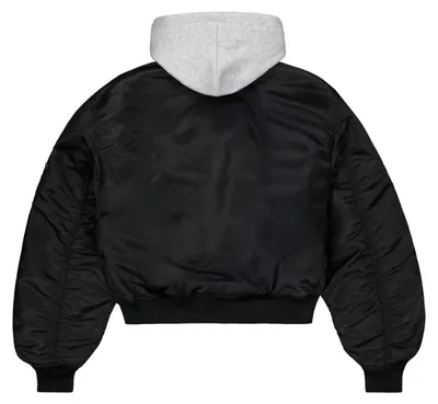 Produktbild von Alpha Industries Damen CWU-45/P Hooded Bomberjacke, Black, M