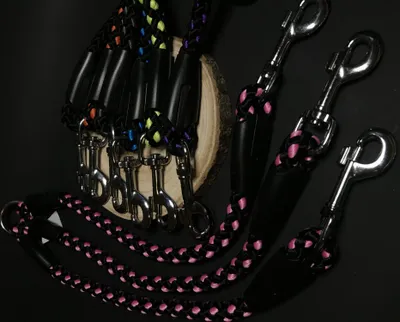 Immagine prodotto di Guinzaglio per cani Palkar 50 cm x 14 mm nero-rosa